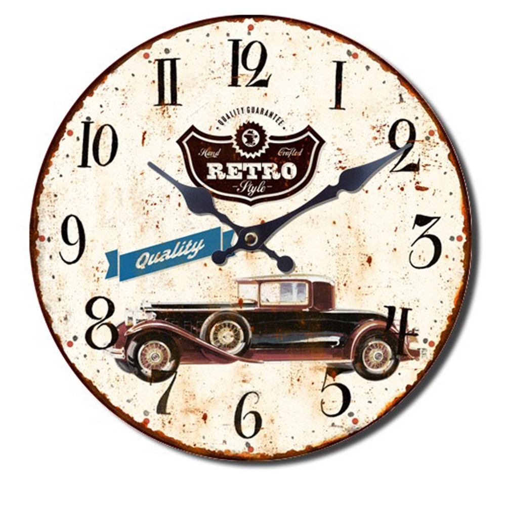 Reloj De Pared Cocina Sala Country Vintage Oldtimer Botella De Vino ...