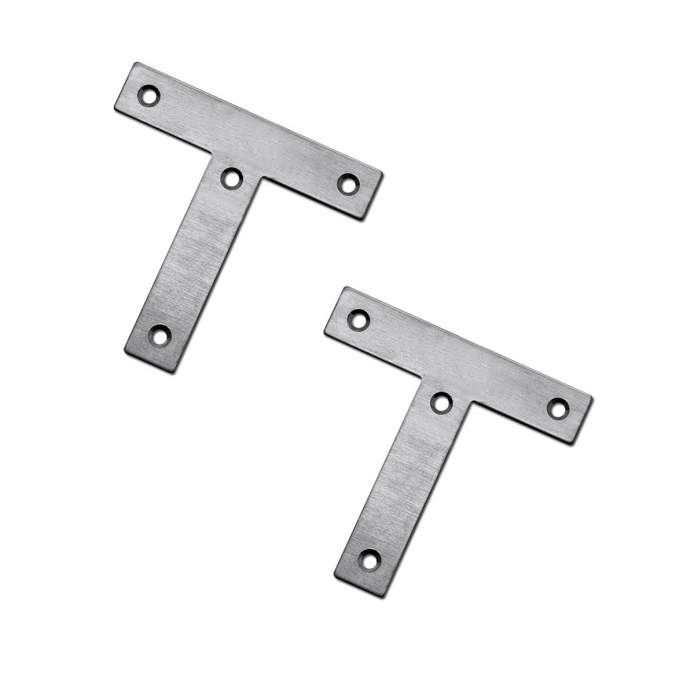 T Shape Angle Stainless Steel Brackets Brace Fixed Plate Connector